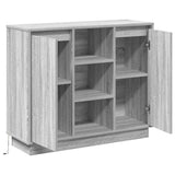 Madia LED Grigio Sonoma 90 x 32 x 75 cm Legno truciolato