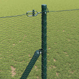 Recinzione con pali. Verde 1.4 x 50 m Acciaio rivestito in PVC