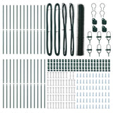 Recinzione con pali. Verde 1.4 x 50 m Acciaio rivestito in PVC