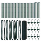 Palo della recinzione Verde 100 x 0,4 m (maglia di 13 mm)