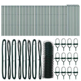 Recinzione con pali. Verde 0.6 x 100 m Acciaio rivestito in PVC