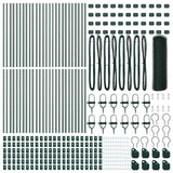 Recinzione con pali. Verde 0.8 x 100 m Acciaio rivestito in PVC