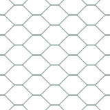 Recinzione con pali. Verde 0.8 x 100 m Acciaio rivestito in PVC