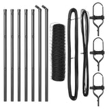 Palo della recinzione Grigio 10 x 0,8 m (rete 36 mm)