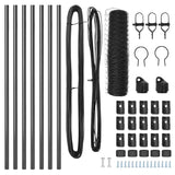 Palo della recinzione Grigio 10 x 0,8 m (rete 36 mm)