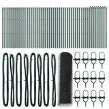 Recinzione con pali. Grigio 0.4 x 100 m