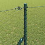 Recinzione con pali. Grigio 1.5 x 100 m