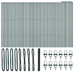 Recinzione con pali. Grigio 1.5 x 100 m