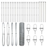 Recinzione con pali. Argento 0.5 x 50 m