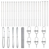Palo della recinzione Argento 50 x 1 m (rete 25 mm) Acciaio