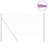 Palo della recinzione Argento 50 x 1 m (rete 25 mm) Acciaio