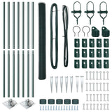 Recinzione in rete saldata con punte 10 x 1,5 m (L x H)