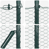 Recinzione in rete saldata con punte 25 x 0,8 m (L x H)