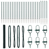 Recinzione esagonale da esterno con palo 50 x 1,6 m Verde Rete