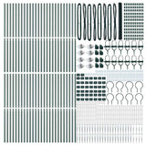 Recinzione in rete saldata con punte 100 x 1,6 m (L x H)