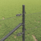 Recinzione con pali. Grigio 0.5 x 10 m Acciaio rivestito in PVC