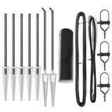 Recinzione in rete saldata con punte 10 x 0,5 m (L x H)
