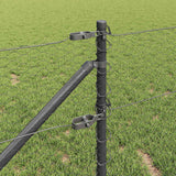 Recinzione esagonale da esterno con palo 10 x 0,6 m Grigio Rete