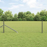 Recinzione esagonale da esterno con palo 50 x 0,8 m Grigio Rete