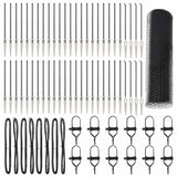 Recinzione con pali. Grigio 0.4 x 100 m