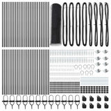 Recinzione con pali. Grigio 0.4 x 100 m