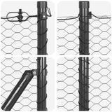 Recinzione in rete saldata con punte 100 x 0,5 m (L x H)