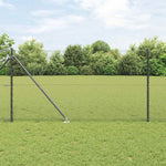 Recinzione con pali. Grigio 1.2 x 100 m