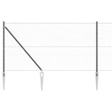 Recinzione esagonale da esterno con palo 100 x 1,4 m Grigio