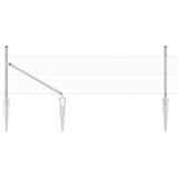 Recinzione in rete saldata con punte 10 x 0,4 m (P x H)