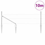 Recinzione in rete saldata con punte 10 x 0,5 m (L x H)
