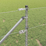 Recinzione esagonale con palo 10 x 0,6 m Acciaio zincato Rete