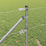 Recinzione con pali. Argento 0.6 x 10 m