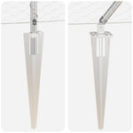 Recinzione con pali. Argento 1 x 10 m Acciaio rivestito in PVC