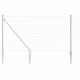 Recinzione in rete saldata con punte 10 x 1 m (L x H)