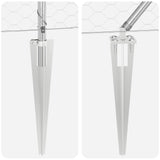 Palo della recinzione Argento 25 x 1 m (rete da 50 mm) Acciaio