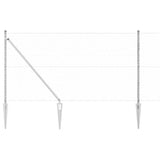 Palo della recinzione Argento 25 x 1 m (rete da 50 mm) Acciaio