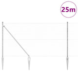 Palo della recinzione Argento 25 x 1 m (rete da 50 mm) Acciaio