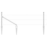 Recinzione con pali. Argento 0.5 x 100 m