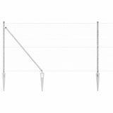 Recinzione esagonale con palo 100 x 1,4 m Acciaio zincato Rete