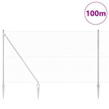 Recinzione esagonale con palo 100 x 1,5 m Acciaio zincato Rete