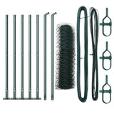 Recinzione con pali. Verde 0.6 x 10 m Acciaio rivestito in PVC