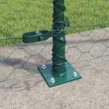 Recinzione esagonale per esterni con base in cemento 10 x 1,6 m