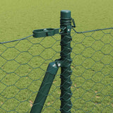 Recinzione esagonale per esterni con base in cemento 25 x 1,6 m