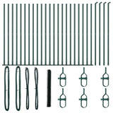 Recinzione esagonale con base in cemento 50 x 1,6 m Verde Rete