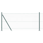 Recinzione con pali. Verde 0.8 x 100 m Acciaio rivestito in PVC