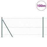 Recinzione esagonale con base in cemento 100 x 1 m Verde Rete