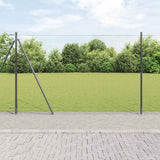 Recinzione esagonale con base in cemento 10 x 1,5 m Grigio Rete