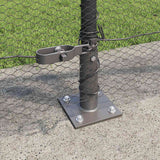 Recinzione esagonale per esterni con base in cemento 25 x 0,8 m
