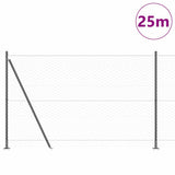 Recinzione esagonale per esterni con base in cemento 25 x 1,4 m