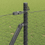Recinzione esagonale con base in cemento 50 x 1 m Grigio Rete